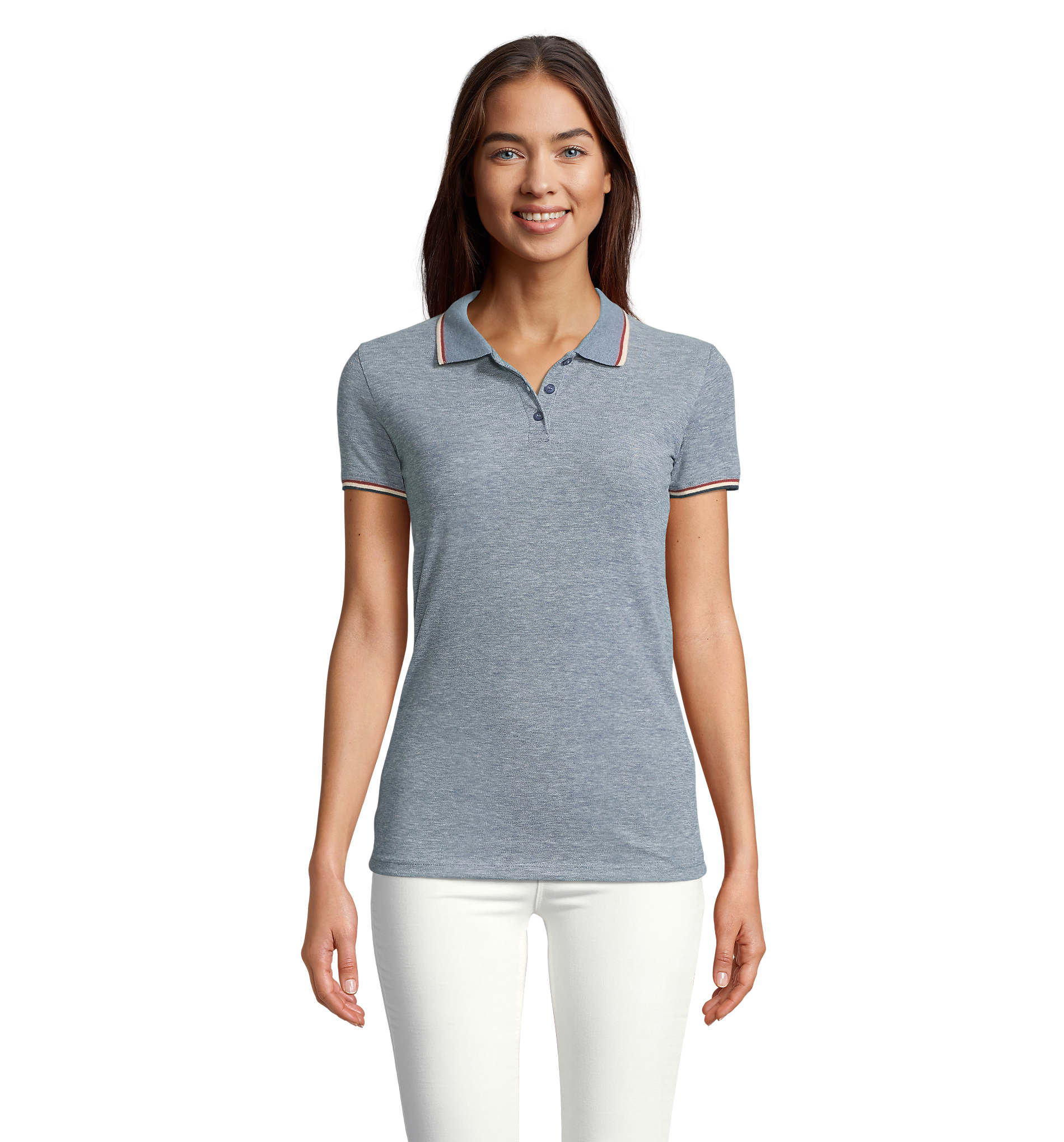PANAME WOMEN - Polo Jaspeado de Mujer